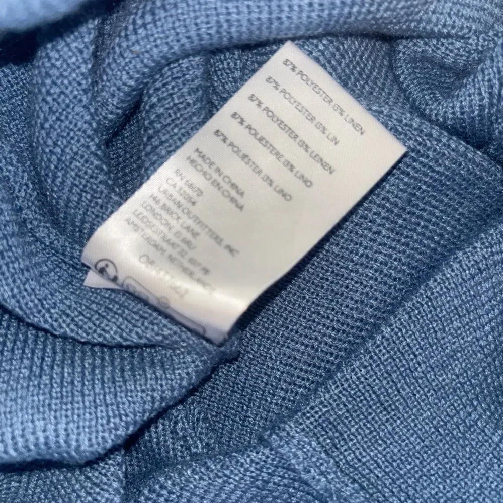 FP Free People Freya Lounge Pants in Coastal Blue Size XS ~ Excellent